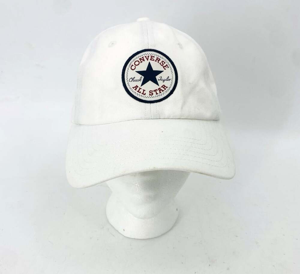 Converse Tip Off Baseball Cap White Chuck Taylor All Star Logo Patch Dad Hat